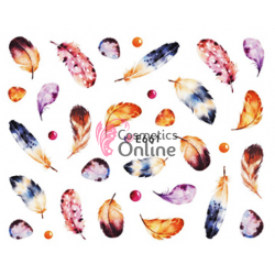 Stickere 3D pentru unghii cod E661 Pene, Fulgi